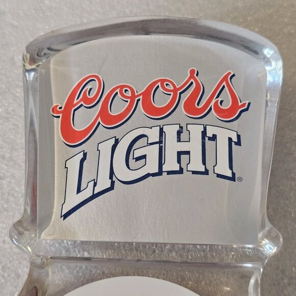 COORS LIGHT BASKETBALL Beer Tap Handle Clear Acrylic‎ NBA NCAA Man Cave Garage - Picture 8 of 12